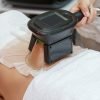 Fat freezing (cryolipolysis) applicator on the stomach
